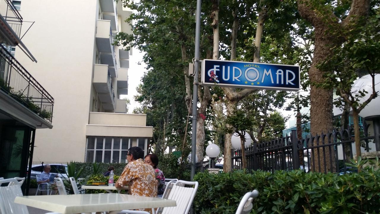 Hotel Euromar Rimini Bagian luar foto